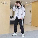 主推款2023春装新款男士套装休闲裤夹克外套两件套TZA21-P95，男装休闲套装，星座1206（原A206）