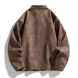 2025秋季新款工装皮衣男机车外套潮流时尚皮衣户外防水GS6521-P85，男装皮衣，星座1206（原A206）