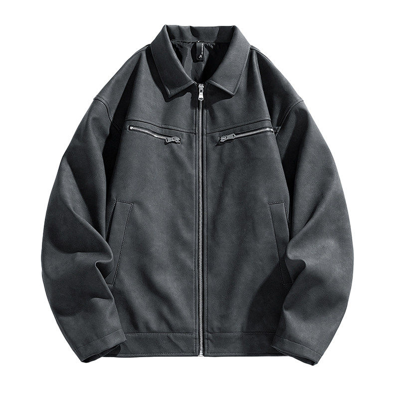 男士皮衣帅气机车飞行夹克美式扎染户外机能外套GS6521-P85,男装夹克,星座1206（原A206）