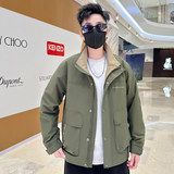 抖音直播2024新款春秋连帽外套开衫高品质夹克男HGC802-P95，男装夹克，星座1206（原A206）
