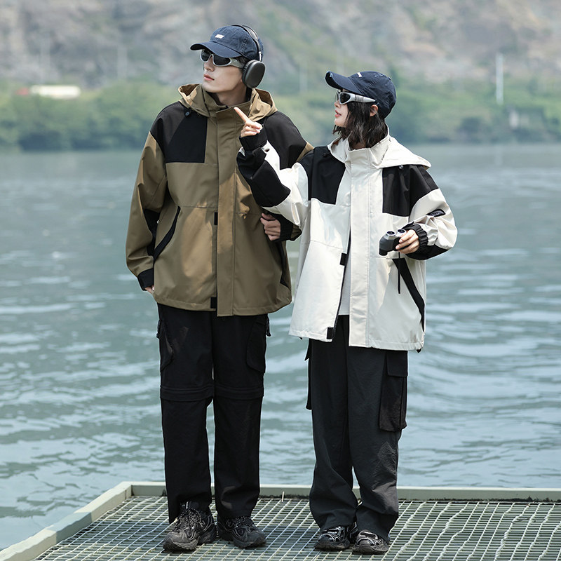 2023年秋季新款男女情侣款防水防风山系夹克外套HS8312-P75,男装夹克,星座1206（原A206）