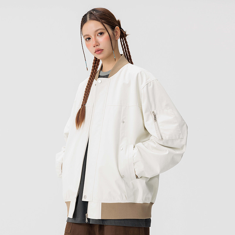 2025新款飞行夹克棒球服男美式宽松潮牌韩版二开公版GS6586-P75,男装夹克,星座1206（原A206）
