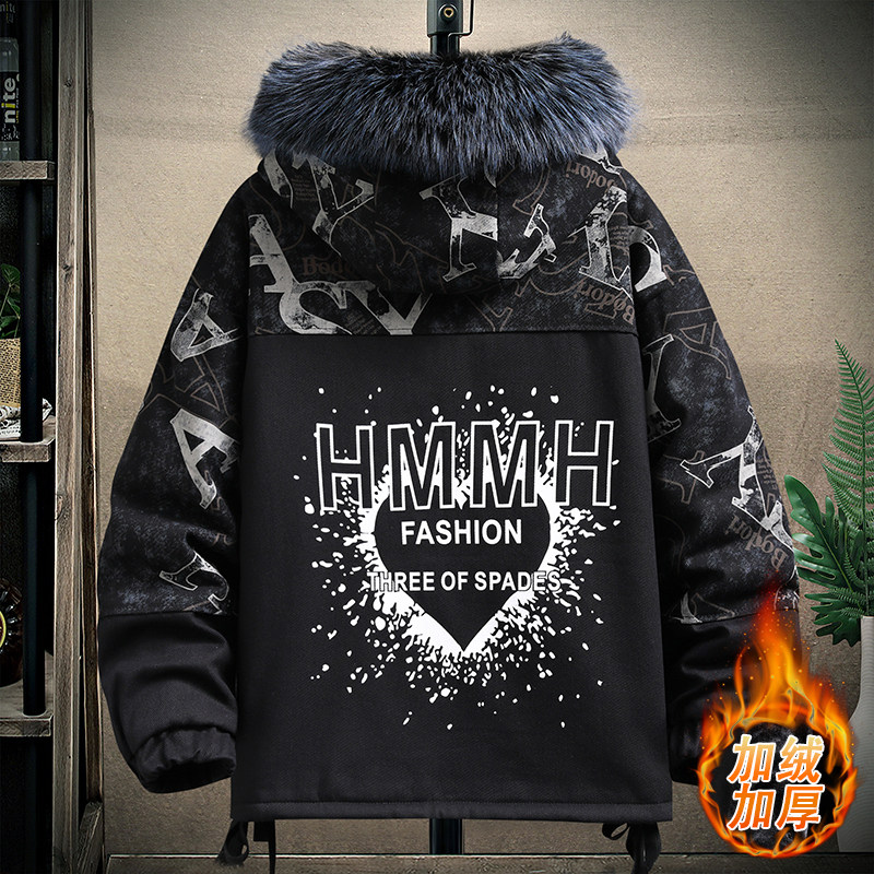 冬季主推男士加绒加厚时尚韩版百搭保暖派克服外套TM9907-P135,男装棉衣,星座1206（原A206）