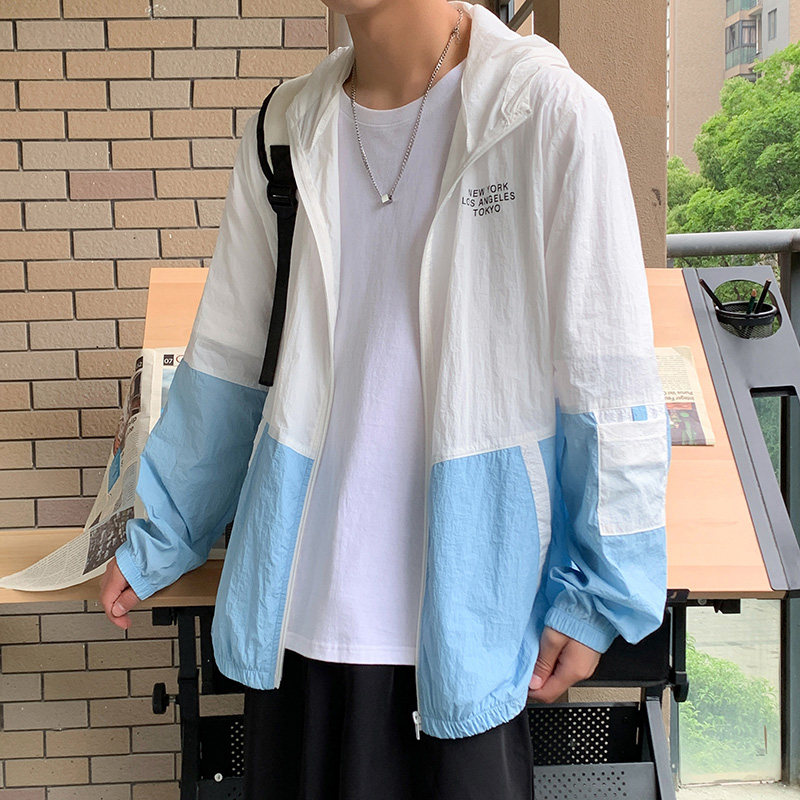 冰丝防晒衣男士夏季新款轻薄透气夹克外套皮肤防紫外线防晒服-P28,男装防晒衣,星座1206（原A206）