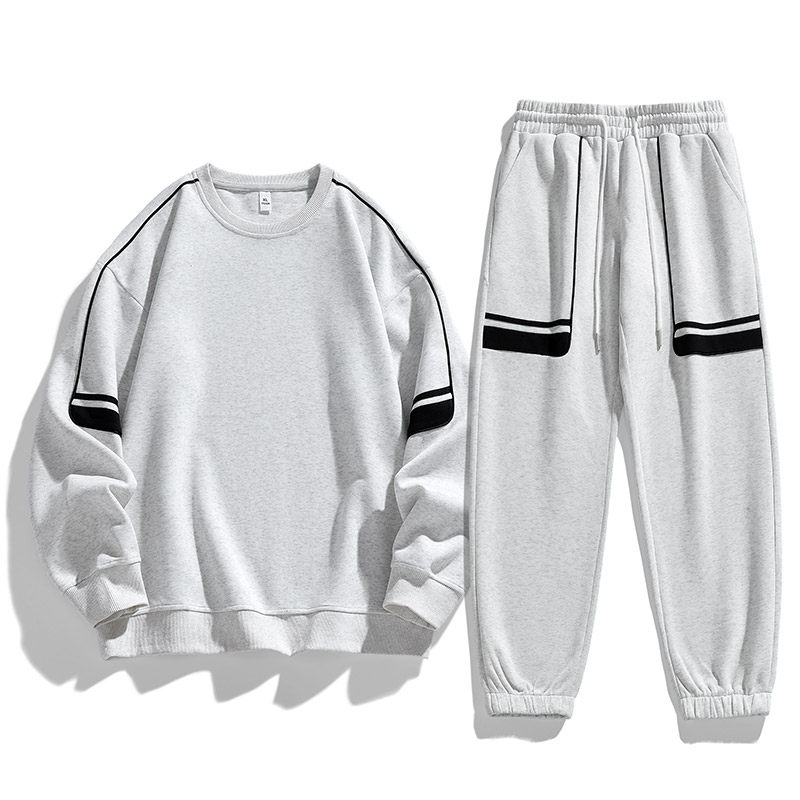 春秋季卫衣休闲套装男2025年新款两件套潮流帅气春秋运动服P60图片