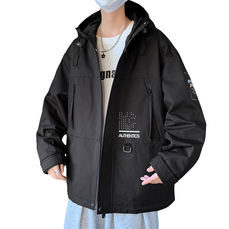 春秋新款连帽外套男休闲宽松青少年夹克JM7666-P70,男装夹克,星座1206（原A206）