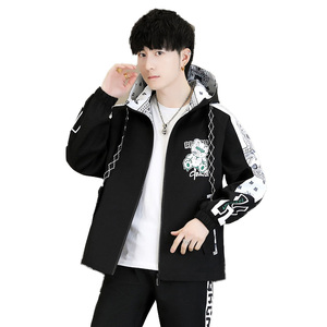 秋季新款青少年学生休闲连帽夹克外套男休闲青少年上衣JK811-P65图片