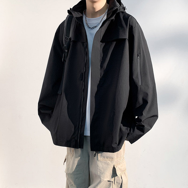 新款男女高品质户外登山服青少年学生冲锋衣夹克外套HS6606-P65，男装夹克，星座1206（原A206）