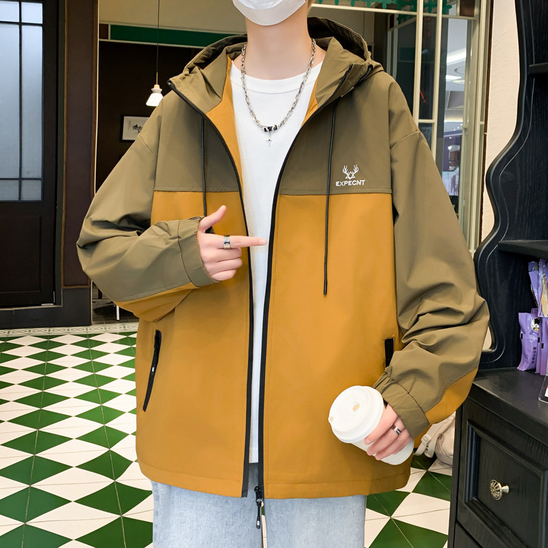 抖音2024春季新款青少年夹克冲锋衣外套GF1816825-P70,男装夹克,星座1206（原A206）