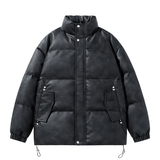 男装美式休闲冬新宽松做旧水洗皮衣棉衣棉服情侣外套GS8170-P115，男装皮衣，星座1206（原A206）