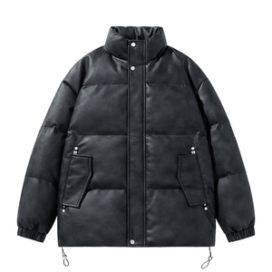 男装美式休闲冬新宽松做旧水洗皮衣棉衣棉服情侣外套GS8170-P115图片