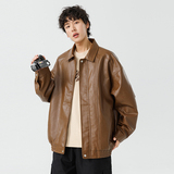 2025春季新款皮衣男机车服夹克外套皮衣宽松工装外套GS6203-P80，男装夹克，星座1206（原A206）