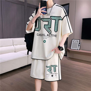 夏季T恤套装一套两件套男外套TZ716-P50图片