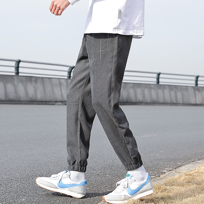 Spring sports pants men's Leggings knitted pants Harlan casual pants men's summer new