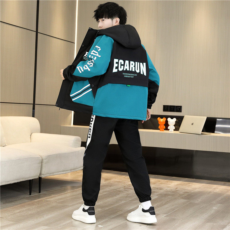 2023春秋开衫连帽卫衣套装男运动学生套装两件套TZA18-P95，男装休闲套装，星座1206（原A206）