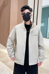 抖音直播2024新款春秋连帽外套开衫高品质夹克男HGC802-P95图片