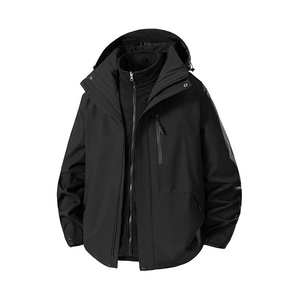新款男女高品质户外登山服青少年学生冲锋衣夹克外套HS6666-P75图片