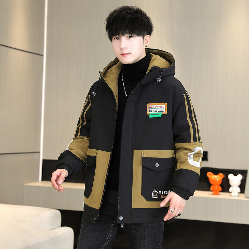 2023新款男士冬季兔毛加绒加厚夹克外套青少年棉衣男JK8803-P83,男装夹克,星座1206（原A206）