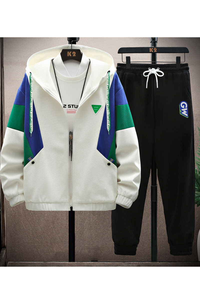 高品质青少年学生拼接夹克套装青春男士上衣裤子两件套TZA29-P95,男装休闲套装,星座1206（原A206）