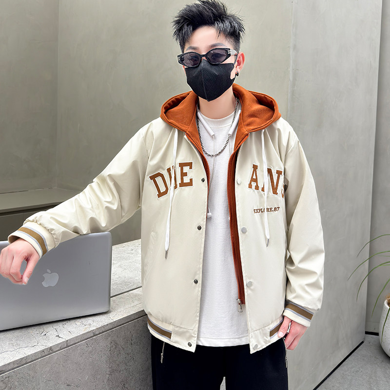 潮牌夹克男春季新款美式宽松中学生连帽拉链开衫外套HGC1905-P75,男装夹克,星座1206（原A206）