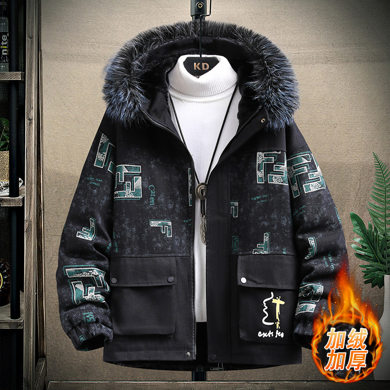 冬季主推男士加绒加厚时尚韩版百搭保暖派克服外套TM9903-P135,男装棉衣,星座1206（原A206）