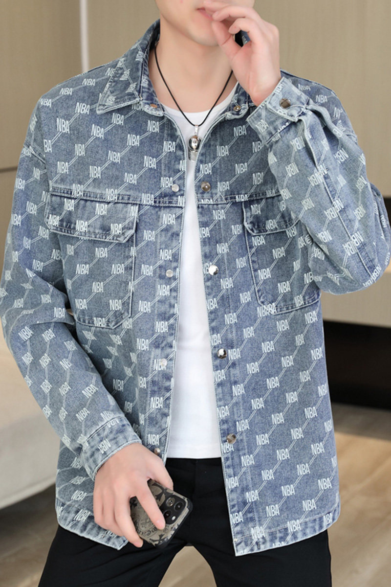 春秋新款翻领外套男休闲宽松青少年夹克JM7707-P80,男装夹克,星座1206（原A206）