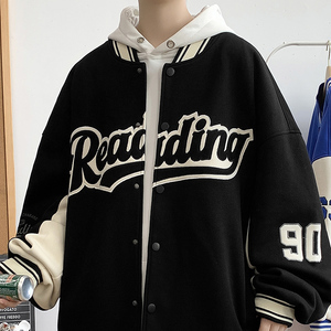 秋季男士夹克休闲宽松百搭棒球服外套情侣款HS8203-P68图片
