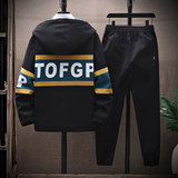 主推款2023春装新款男士套装休闲裤夹克外套两件套TZA20-P95，男装休闲套装，星座1206（原A206）