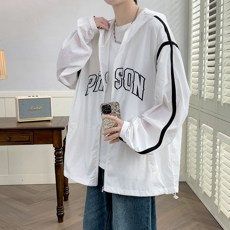冰丝防晒衣男士夏季新款轻薄透气夹克外套皮肤防紫外线防晒服-P38,男装防晒衣,星座1206（原A206）