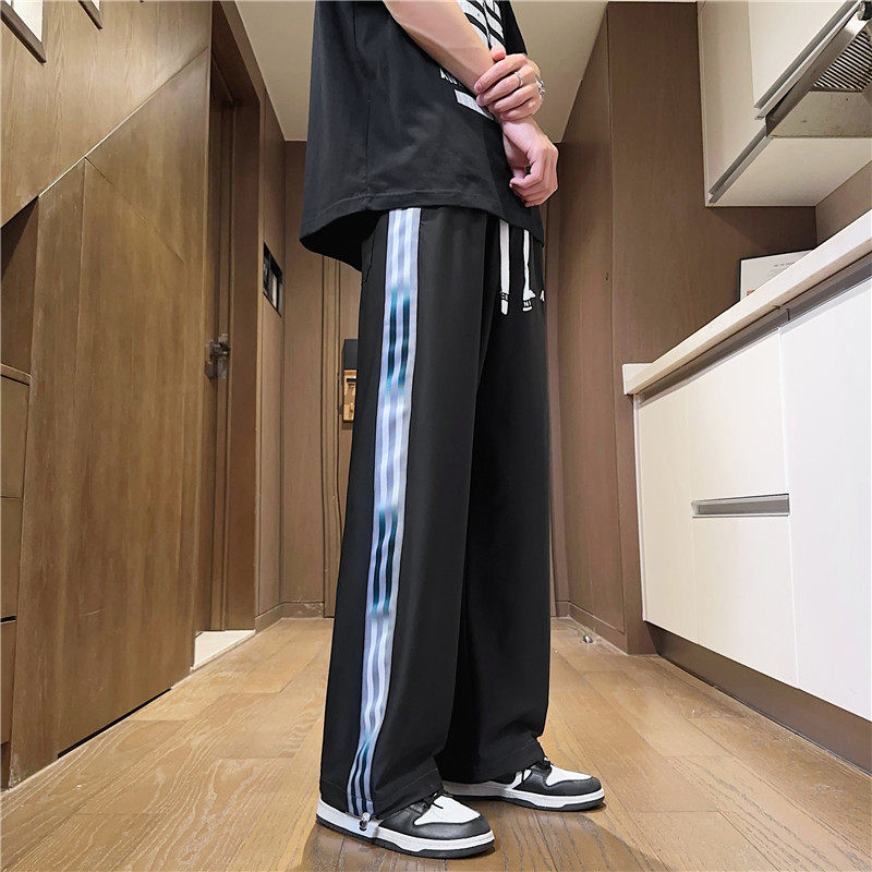 新款夏季直筒休闲百搭潮流冰丝裤84.2涤纶15.8氨伦YCGW01589-P38,男装休闲裤,星座1206（原A206）