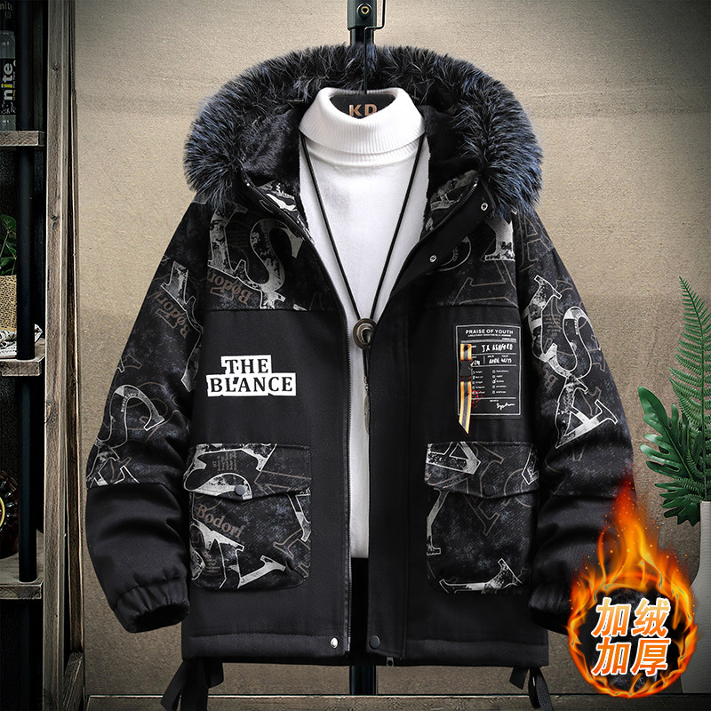 冬季主推男士加绒加厚时尚韩版百搭保暖派克服外套TM9907-P135图片
