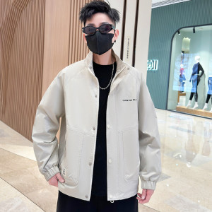 抖音直播2024新款春秋连帽外套开衫高品质夹克男HGC802-P95图片