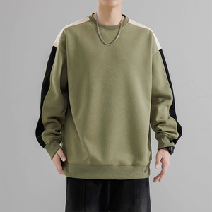 重磅纯色卫衣T恤男宽松春秋款卫衣圆领内搭打底衫男HH8883-P30图片