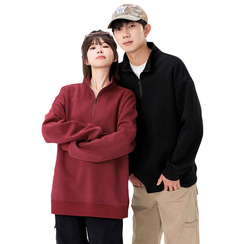 半拉链卫衣男2025新款立领polo衫春秋男款男士上衣HH8902-P40,男装卫衣,星座1206（原A206）