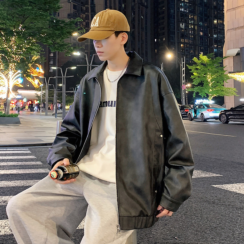 2025秋季新款皮衣男机车服时尚外套潮流PU材质特色花纹GS6538-P85,男装皮衣,星座1206（原A206）