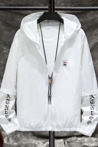 外套夏季新款夹克男防晒衣港风潮流款透气连帽防晒服男F204-P23图片