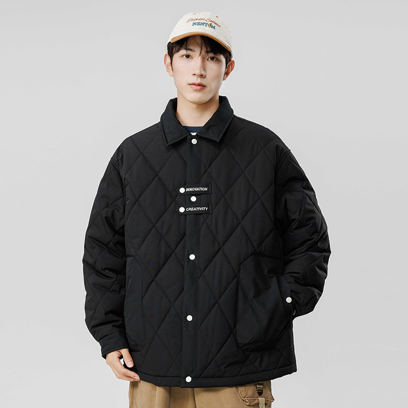 【新品】主推冬季棉衣青少年夹克男士情侣翻棉服外套GS8091-P80,男装夹克,星座1206（原A206）