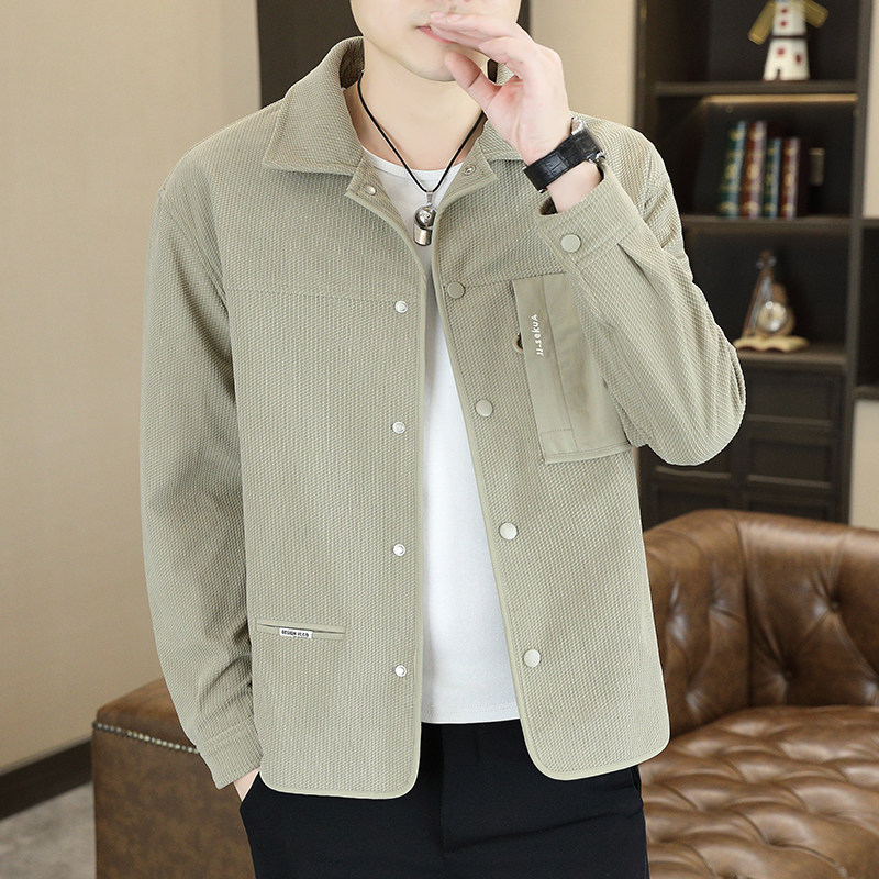 高品质秋冬款毛呢外套翻领休闲夹克刺绣毛呢装HF88080-P150,男装夹克,星座1206（原A206）