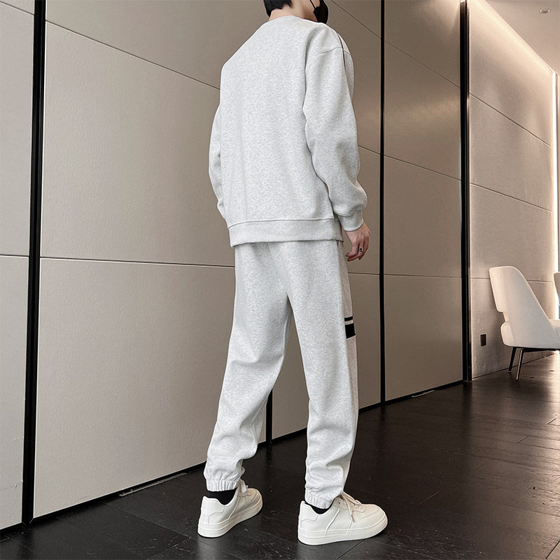 春秋季卫衣休闲套装男2025年新款两件套潮流帅气春秋运动服P60,男装休闲套装,星座1206（原A206）