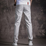 男士夏季小脚裤青年百搭休闲裤修身男生薄款直筒长裤K508-P30，男装休闲裤，电商A206