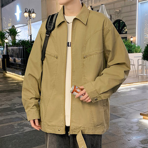 秋冬新款夹克全棉水洗重磅青少年外套日系棒球服上衣GS6392-P105图片