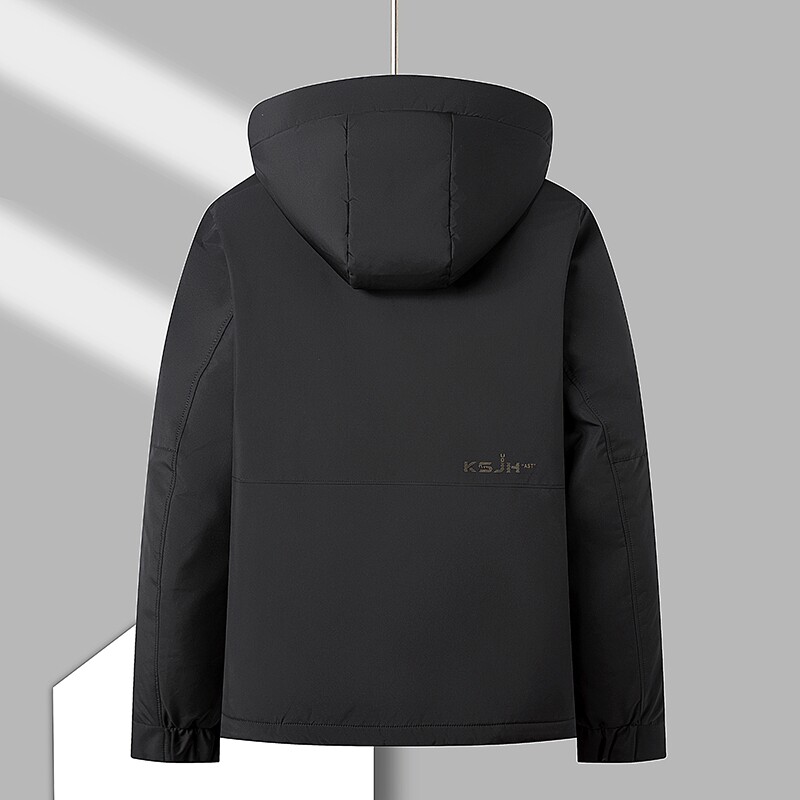 男短款羽绒服冬季保暖爸爸中老年冬装连帽可拆卸外套HL23116-P200,男装羽绒服,星座1206（原A206）