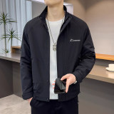 2025秋季新款翻领帅气工装青年夹克百搭时尚潮流上衣GH008-P65，男装夹克，电商A206