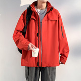 新款男女高品质户外登山服青少年学生冲锋衣夹克外套HS6606-P65，男装夹克，星座1206（原A206）