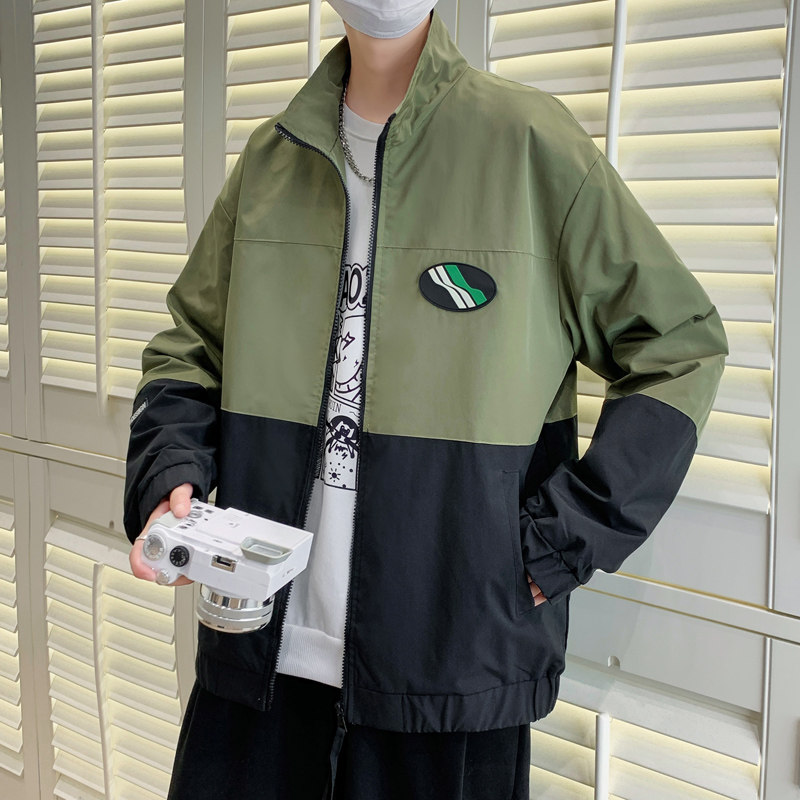 秋季新款男装休闲外套男上衣韩版潮流港风连帽夹克男JK0225-P65图片