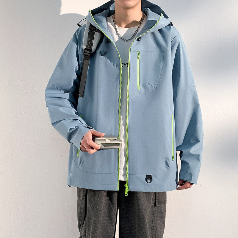 新款男女高品质户外登山服青少年学生冲锋衣夹克外套HS6633-P80,男装夹克,星座1206（原A206）