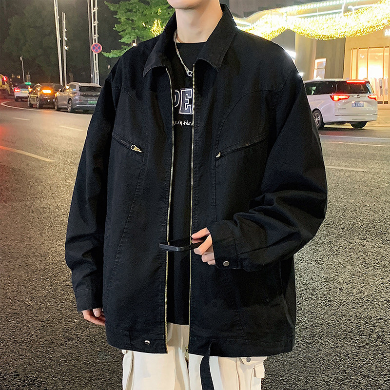2025春秋季休闲帅气男士纯棉潮流穿搭外套港风夹克男GS6392-P105,男装夹克,星座1206（原A206）