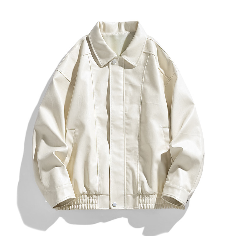 2025春季新款皮衣男机车服外套皮衣夹克宽松工装潮流GS6203-P80,男装夹克,星座1206（原A206）