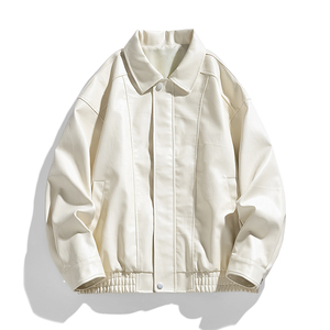 2025春季新款皮衣男机车服外套皮衣夹克宽松工装潮流GS6203-P80图片