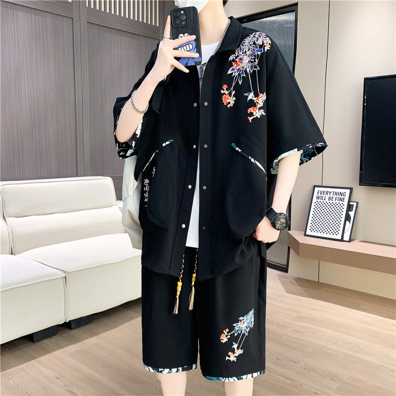 夏季T恤套装一套两件套男外套JMTZ721-P55,男装T恤,星座1206（原A206）
